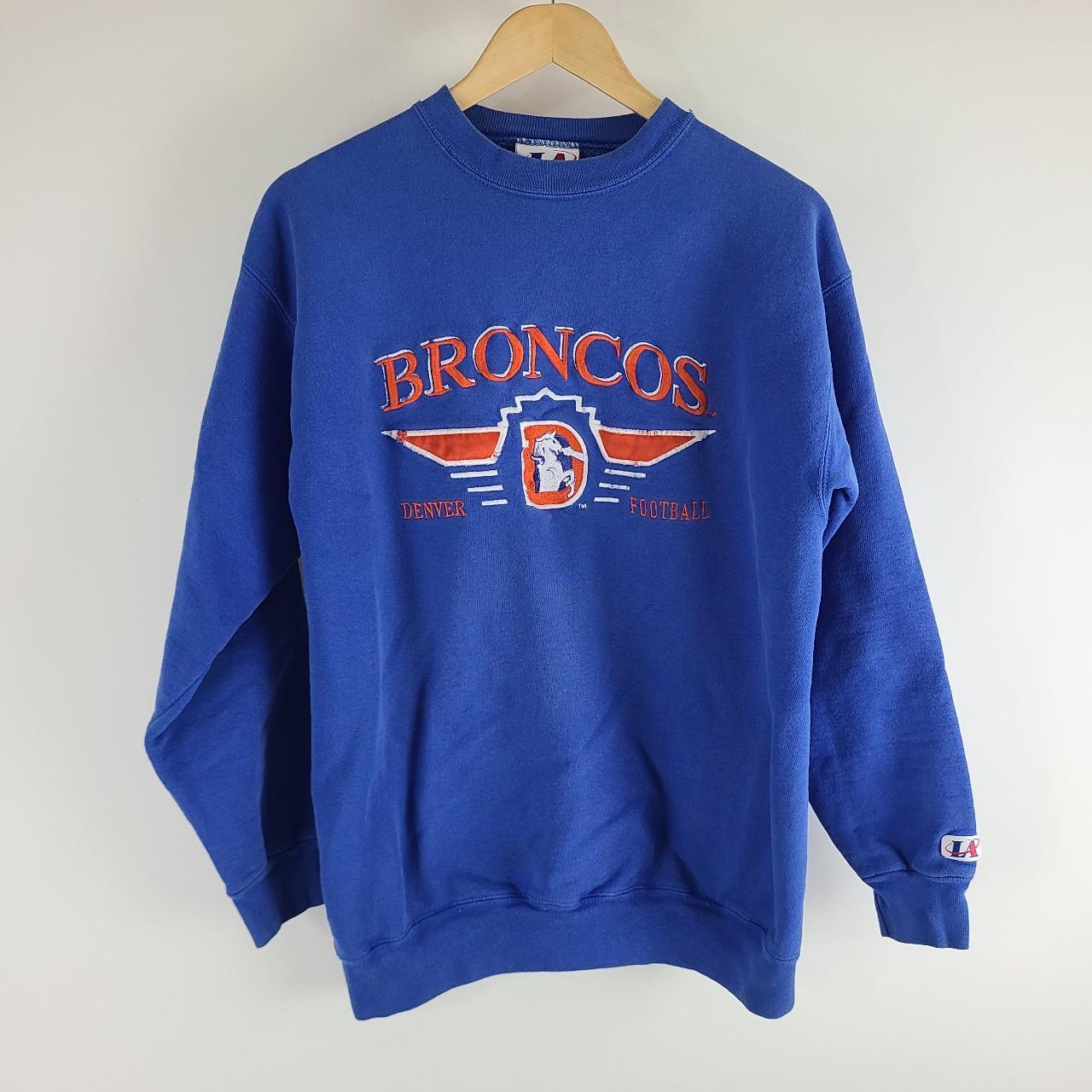 Vintage 90s Denver Broncos NFL Logo Athletic Shirt 