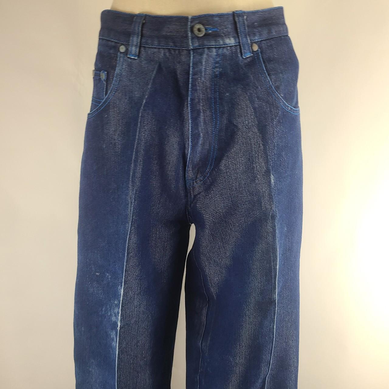 Vintage Late 90's to y2k Shiny Clench 701 Jeans | Depop
