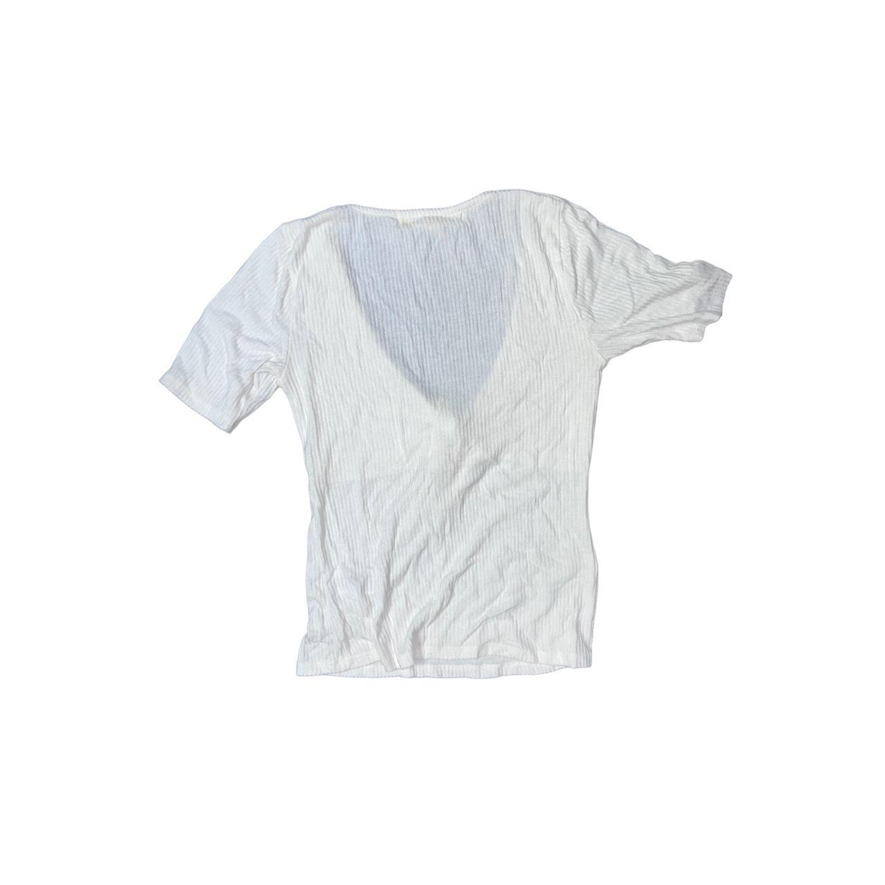 Project Social T Women's Cream and White Shirt (2)