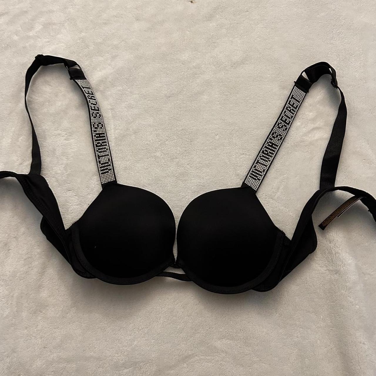 Victoria secret “ very sexy” black bra. 32B- worn - Depop