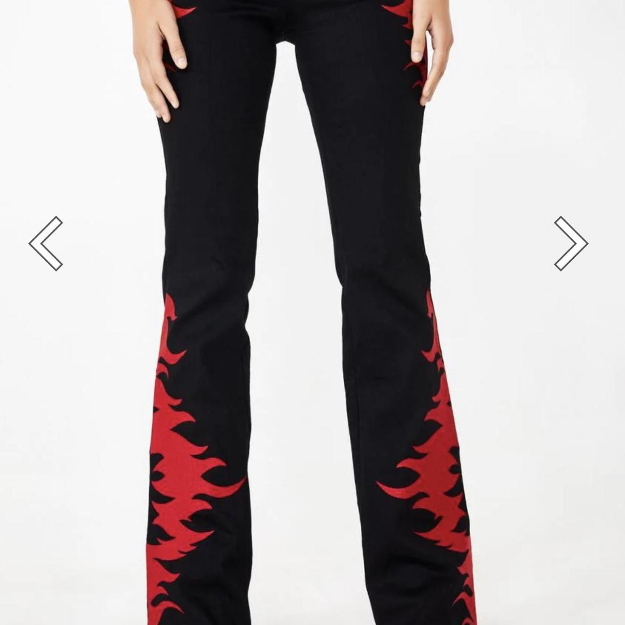 I am gia black and hot sale red pants