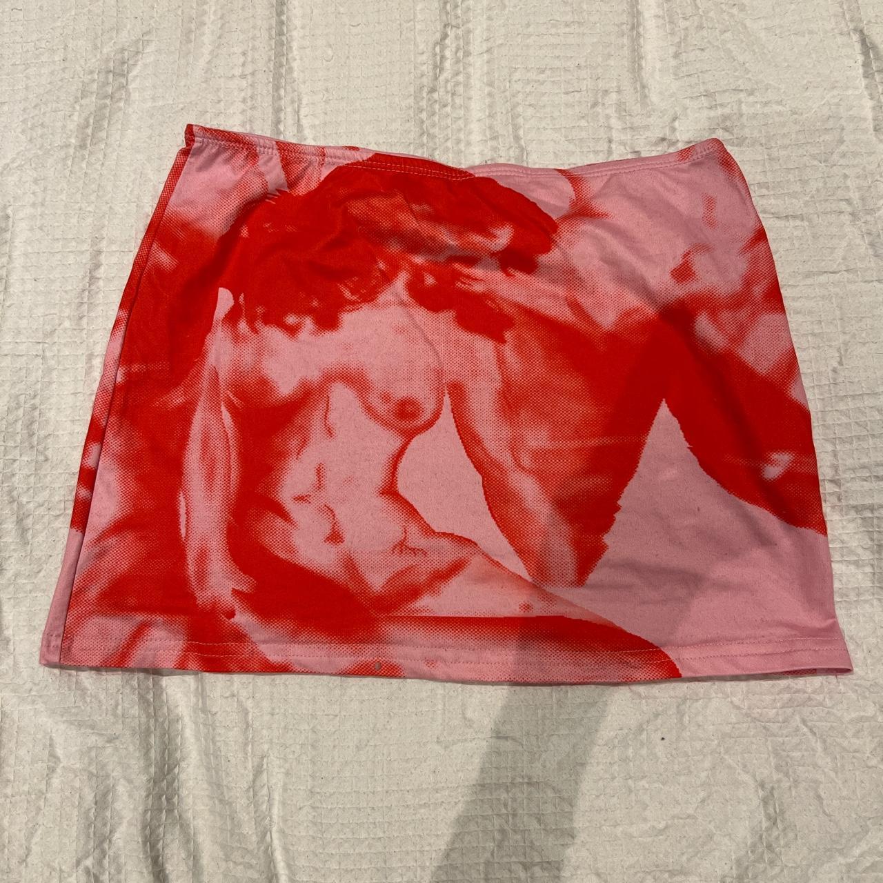 Pink Pattern Skirt. Bought on here from @mimiwwwww... - Depop
