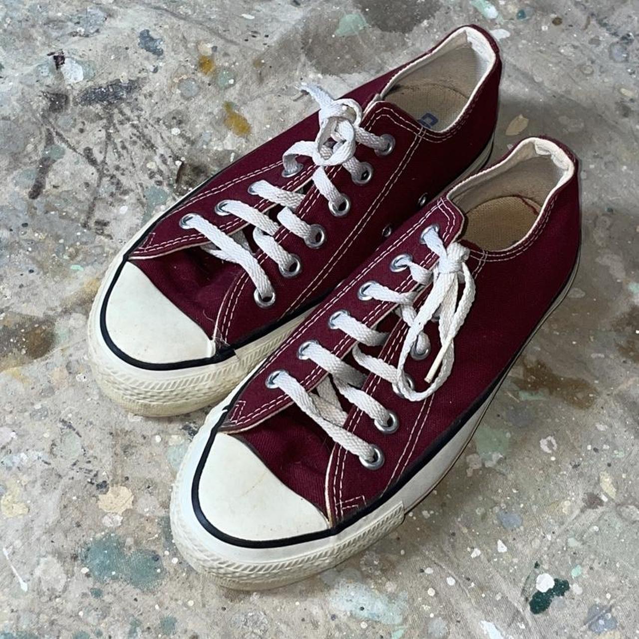 Burgundy on sale converse trainers