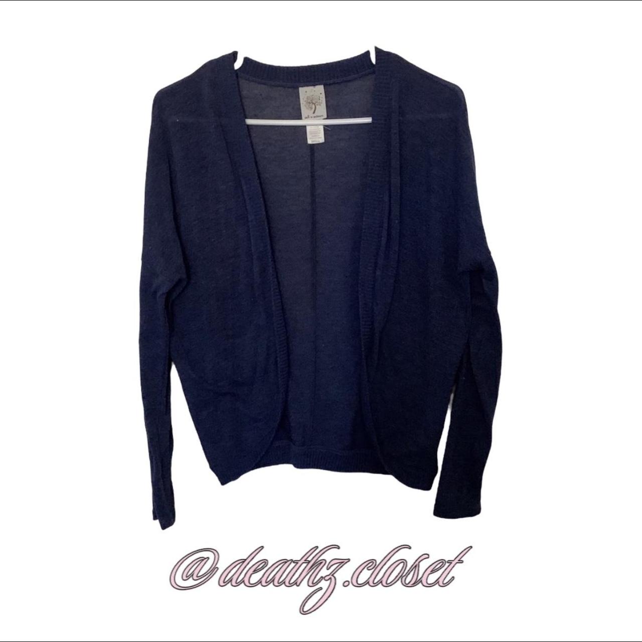 * ੈ ‧₊˚Dark blue cardigan. ﾟ* ‧₊˚Brand: Self Esteem - Depop