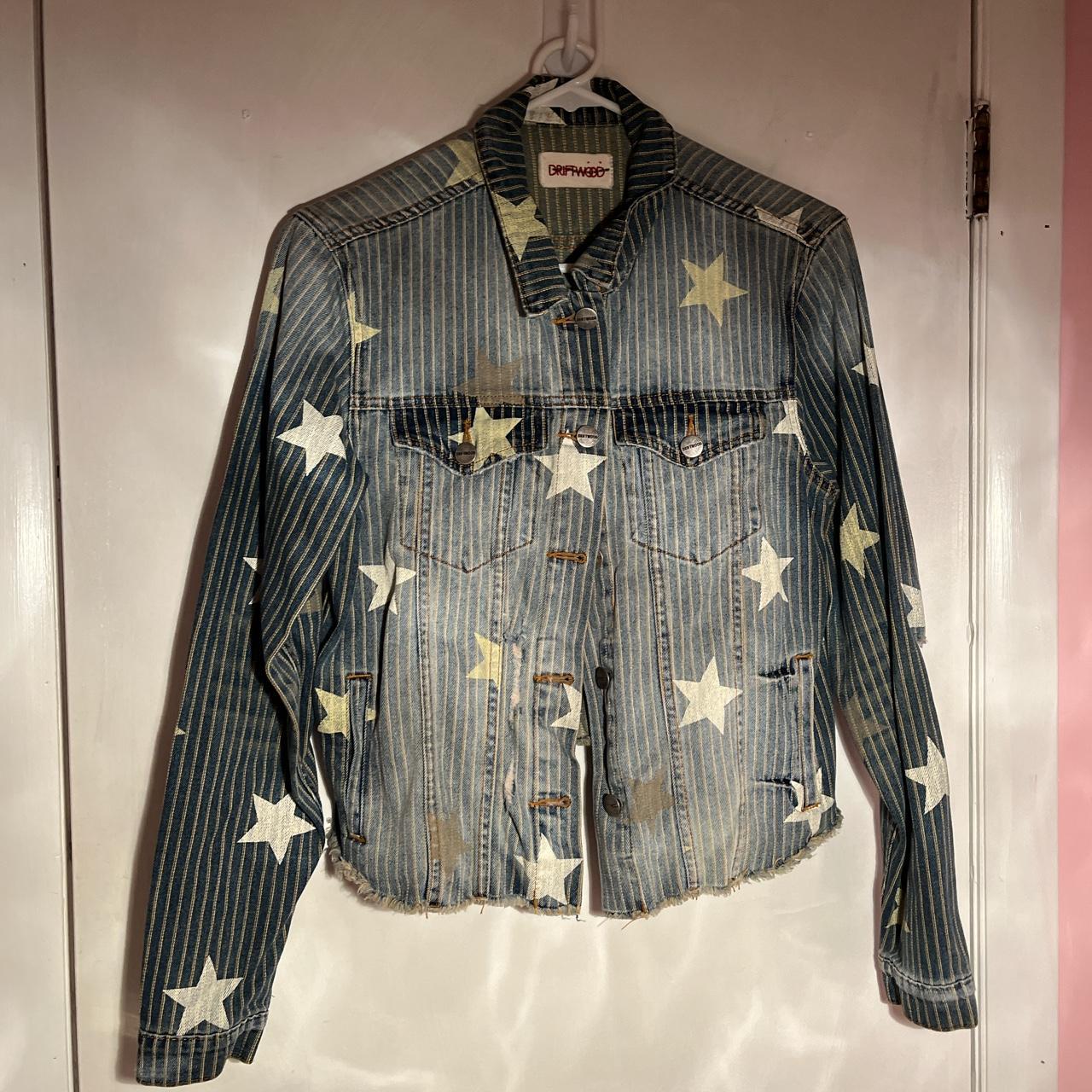Driftwood Women's Blue and White Jacket