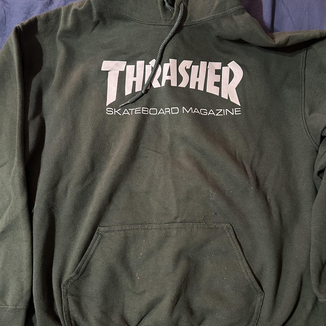 Khaki thrasher hoodie sale