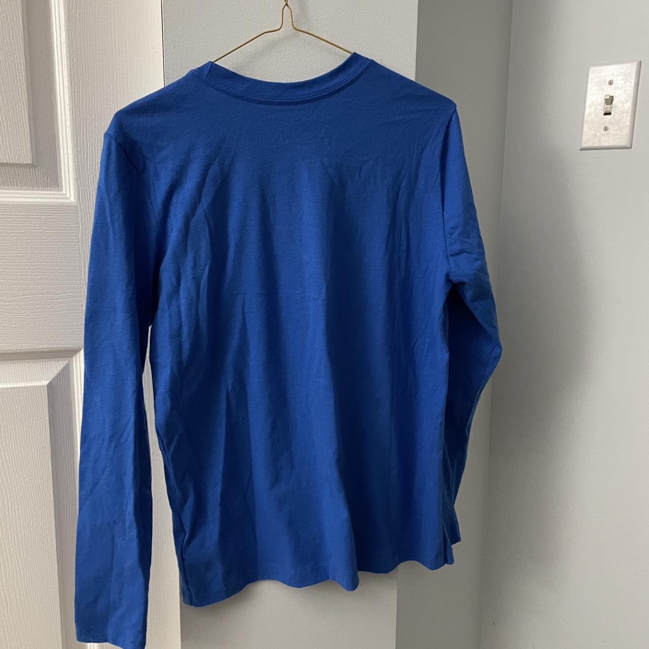 Blue North Face Brand New Long Sleeve - Depop