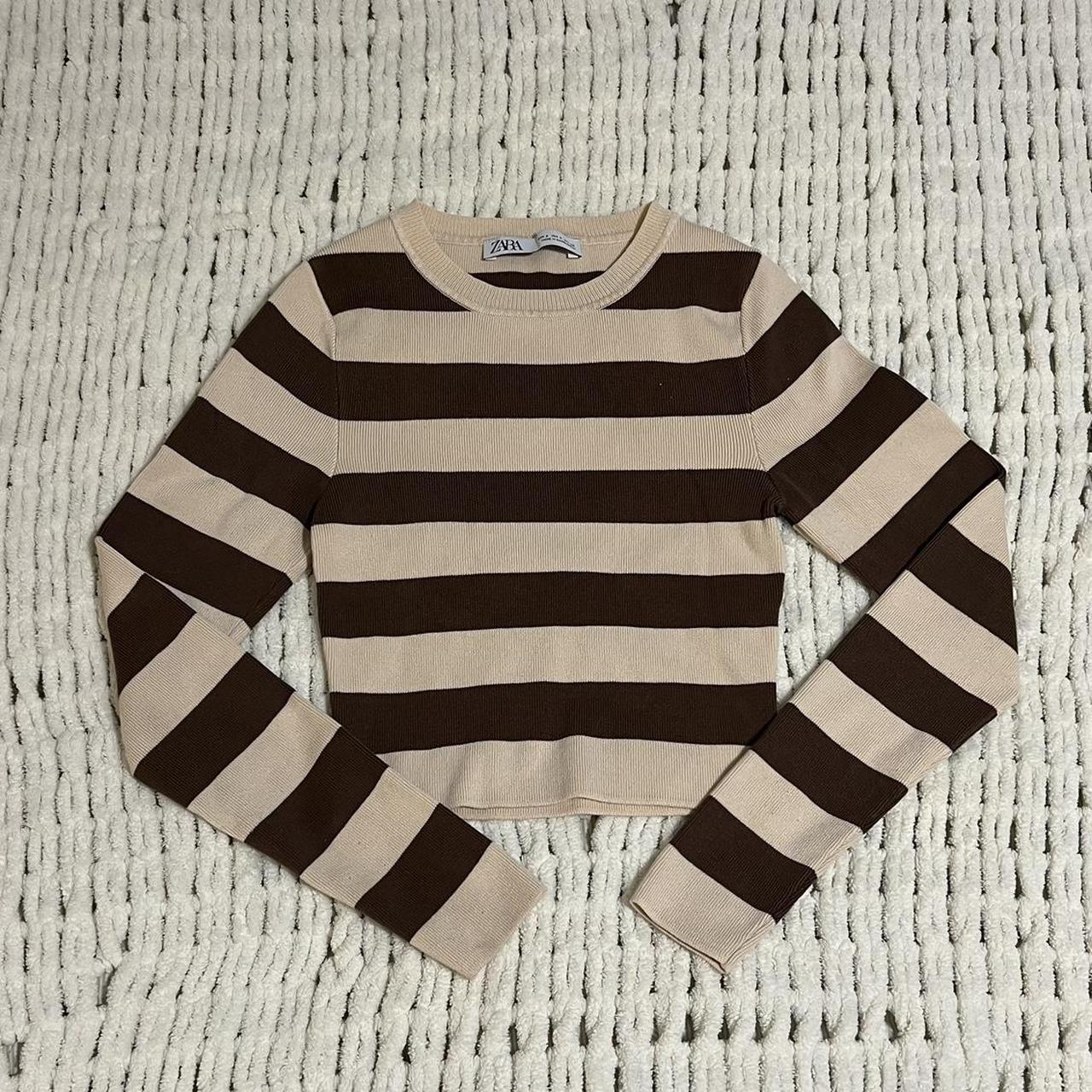 Zara striped long sleeve ★Perfect condition... Depop