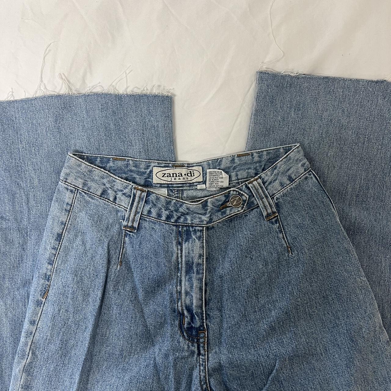Vintage Zana•di jeans ★Flattering v-cut waist ★Raw... - Depop