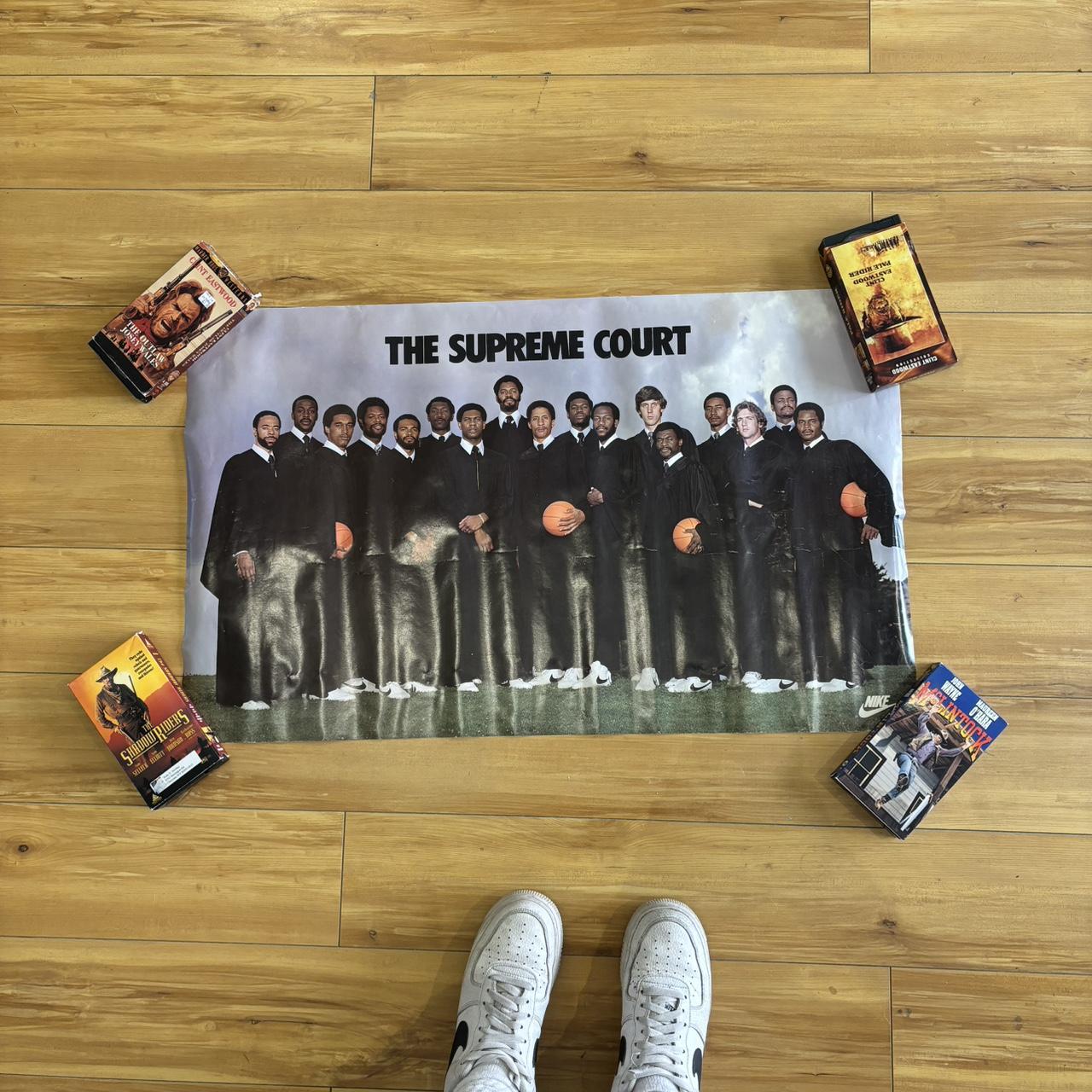 Supreme Court vintage Nike basketball poster. Depop