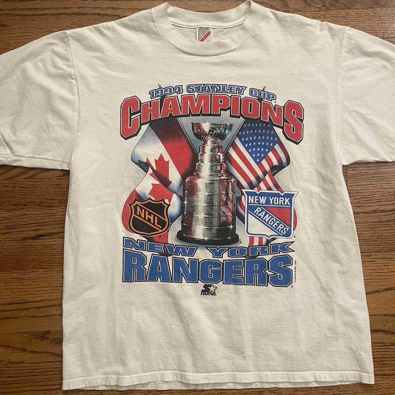 Vintage 1994 Starter NHL Stanley Cup Champions New - Depop