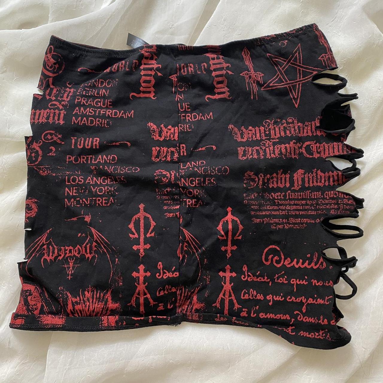 Dolls kill Widow skirt set Includes matching arm... Depop