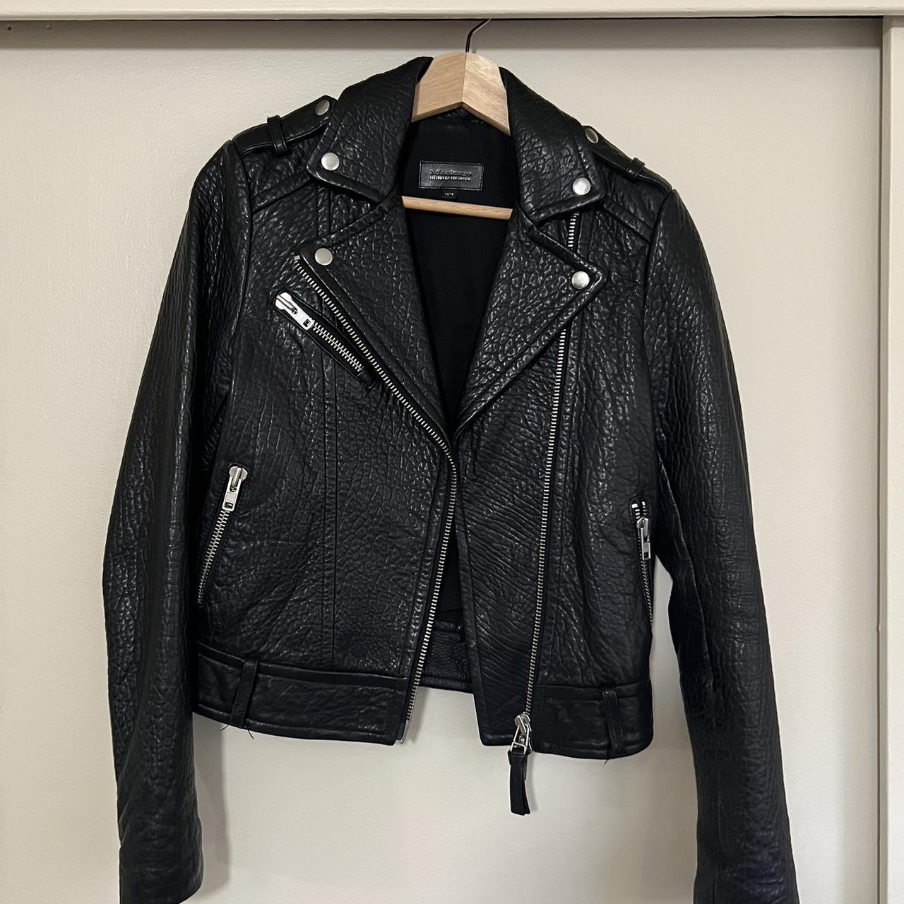 Mackage X Aritzia Rumer Pebbled Leather Jacket. Depop