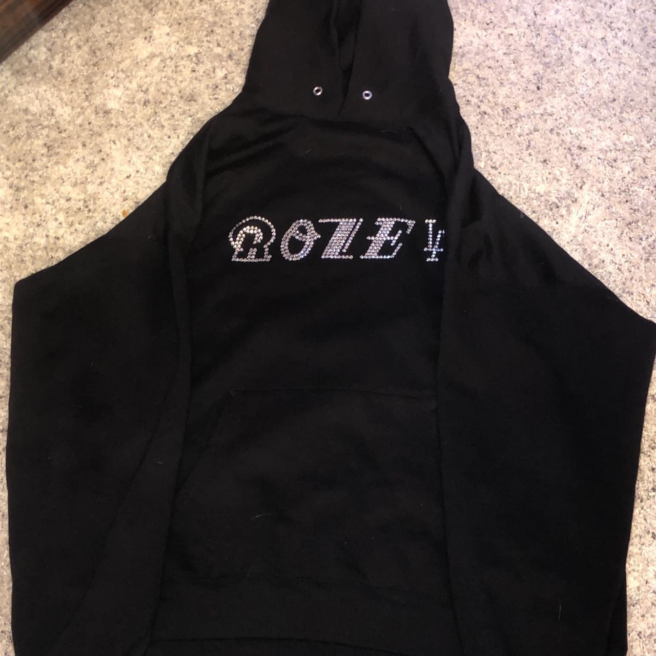 Loiter Metal Rhinestone Hoodie Red