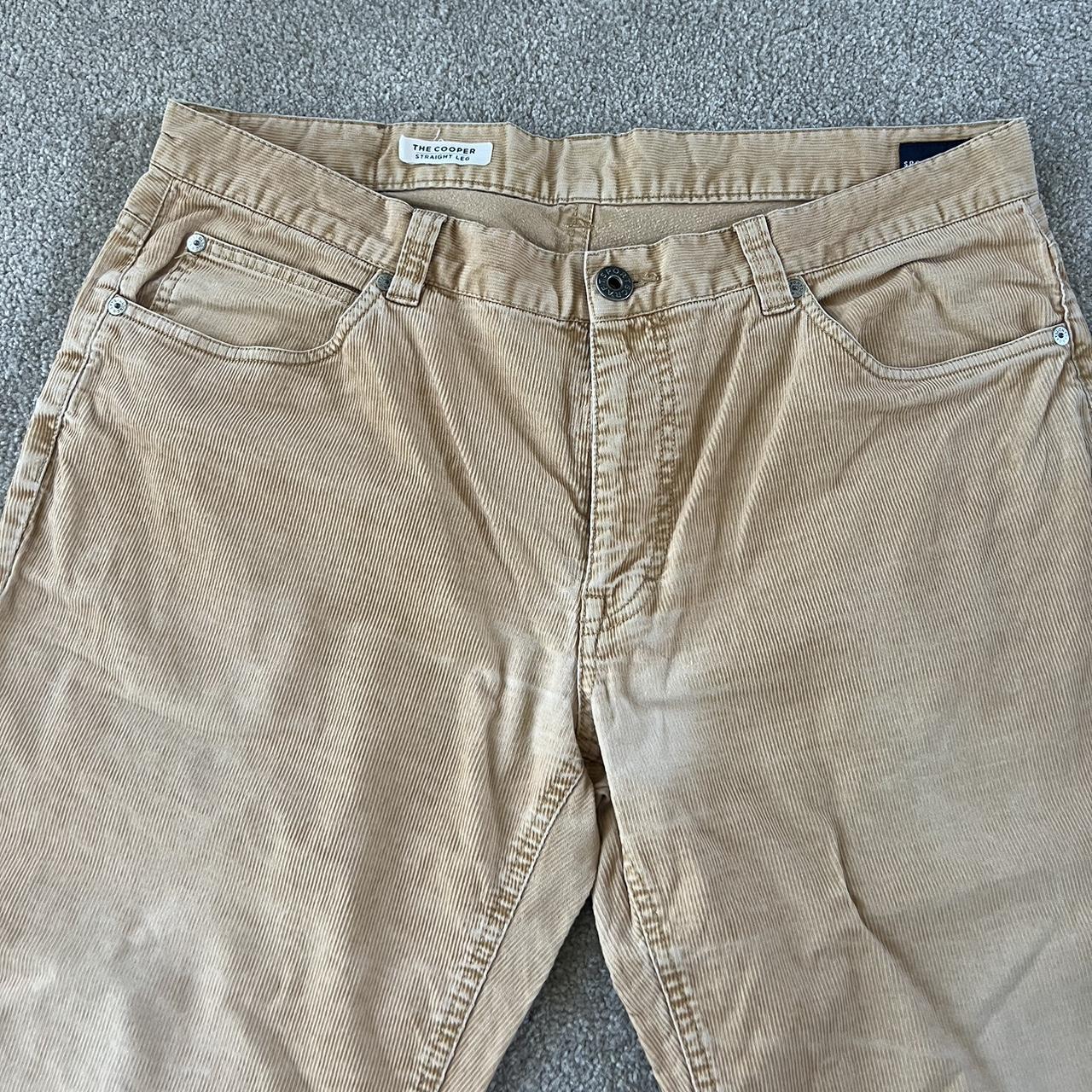 mens sportscraft brown the cooper straight leg cord... - Depop