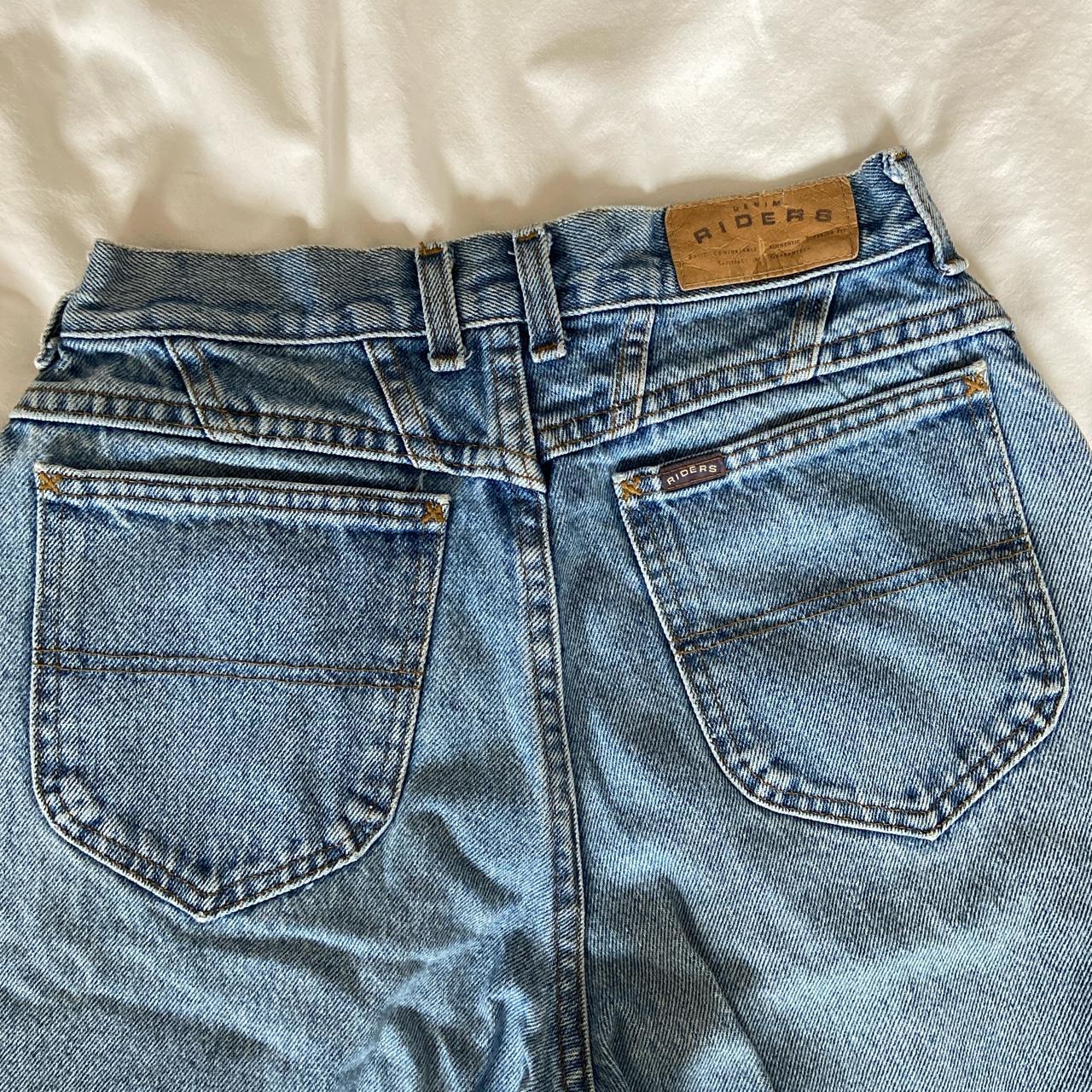 Vintage Riders Jeans High waisted Washed Blue... - Depop