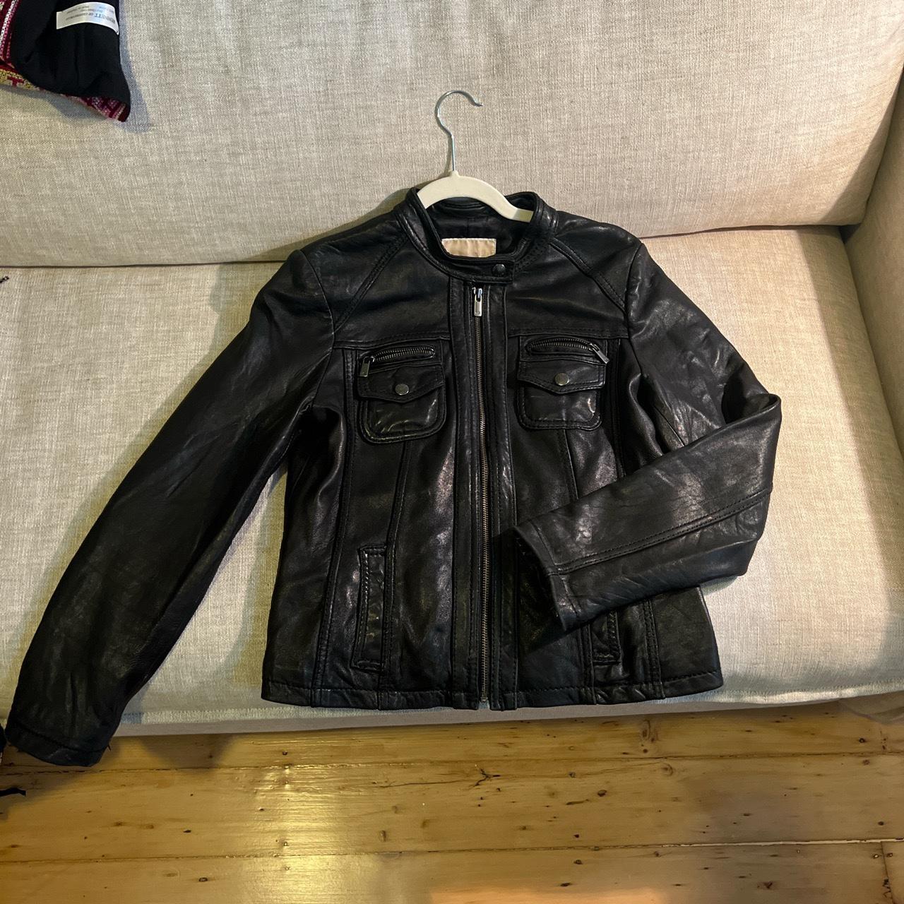 Michael Kors leather moto jacket. Size M. Super soft