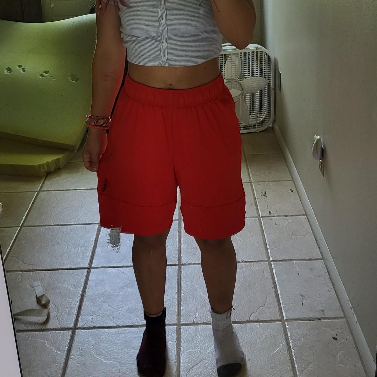 Red Gymshark workout shorts! Super comfy but dont... - Depop