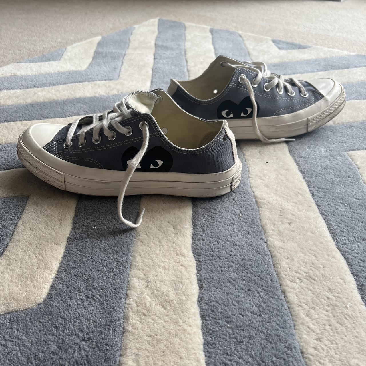 Comme des Garçons Men's Grey and Black Trainers | Depop