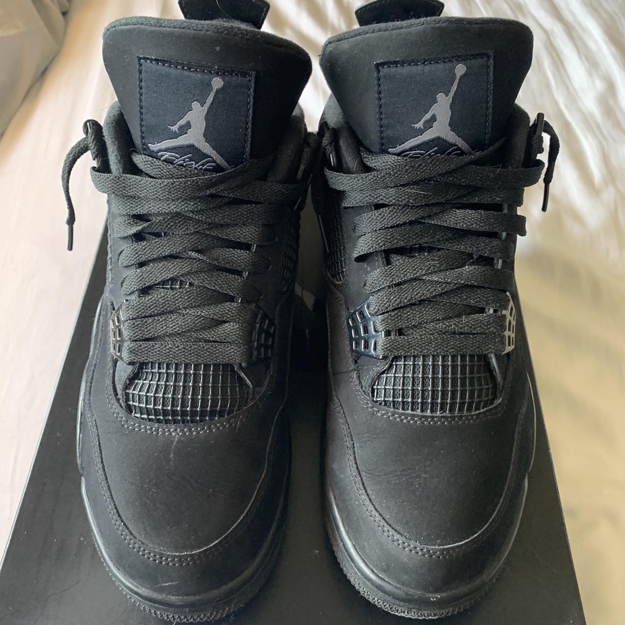 Jordan 4 black cats 🐈‍⬛ UK 8.5 fits a 9 easily... - Depop