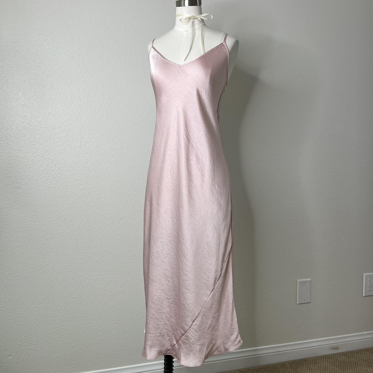 Aritzia Wilfred Baby Pink Slip Dress🎀🩷 Size- Medium - Depop