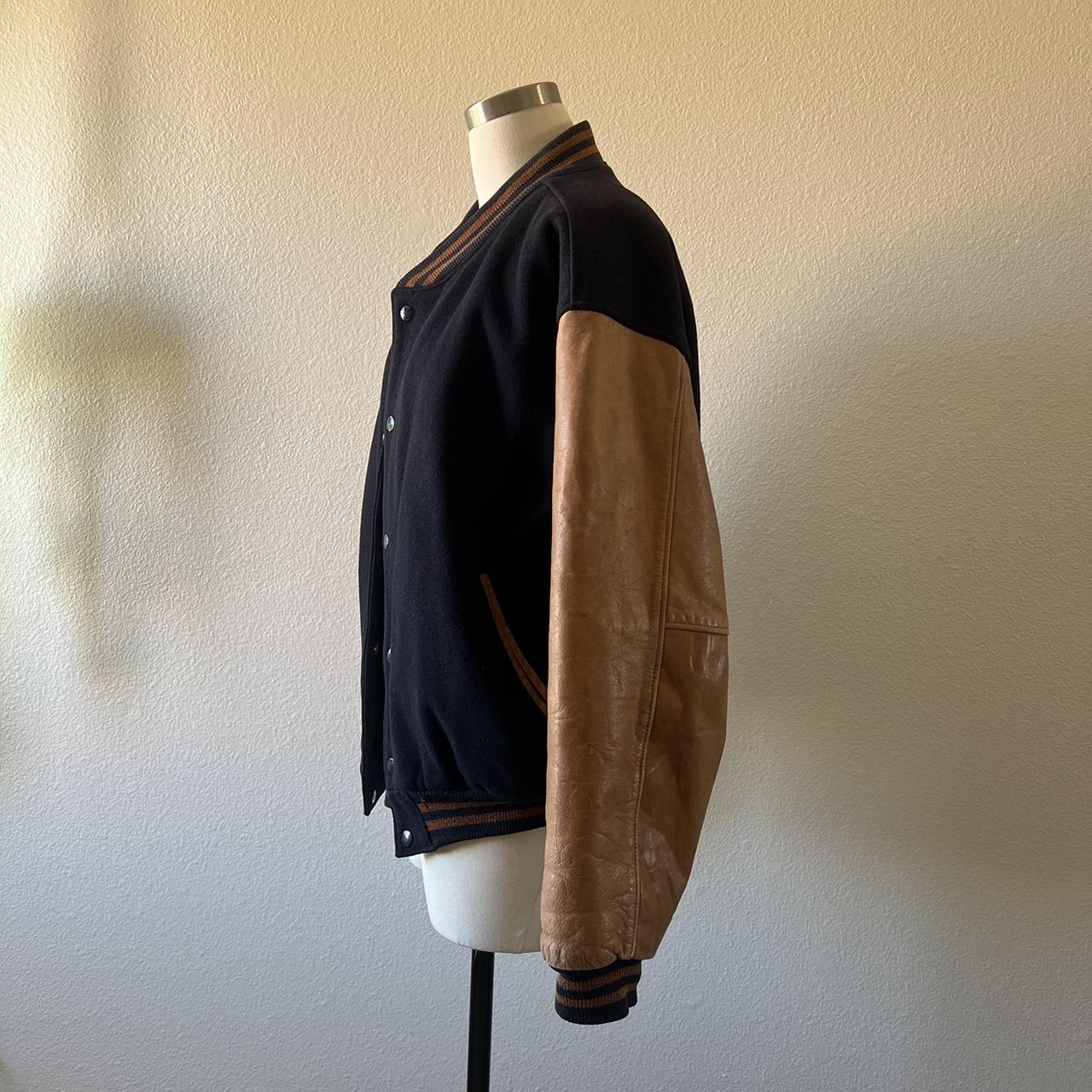 VINTAGE Brooks Brothers Wool Leather