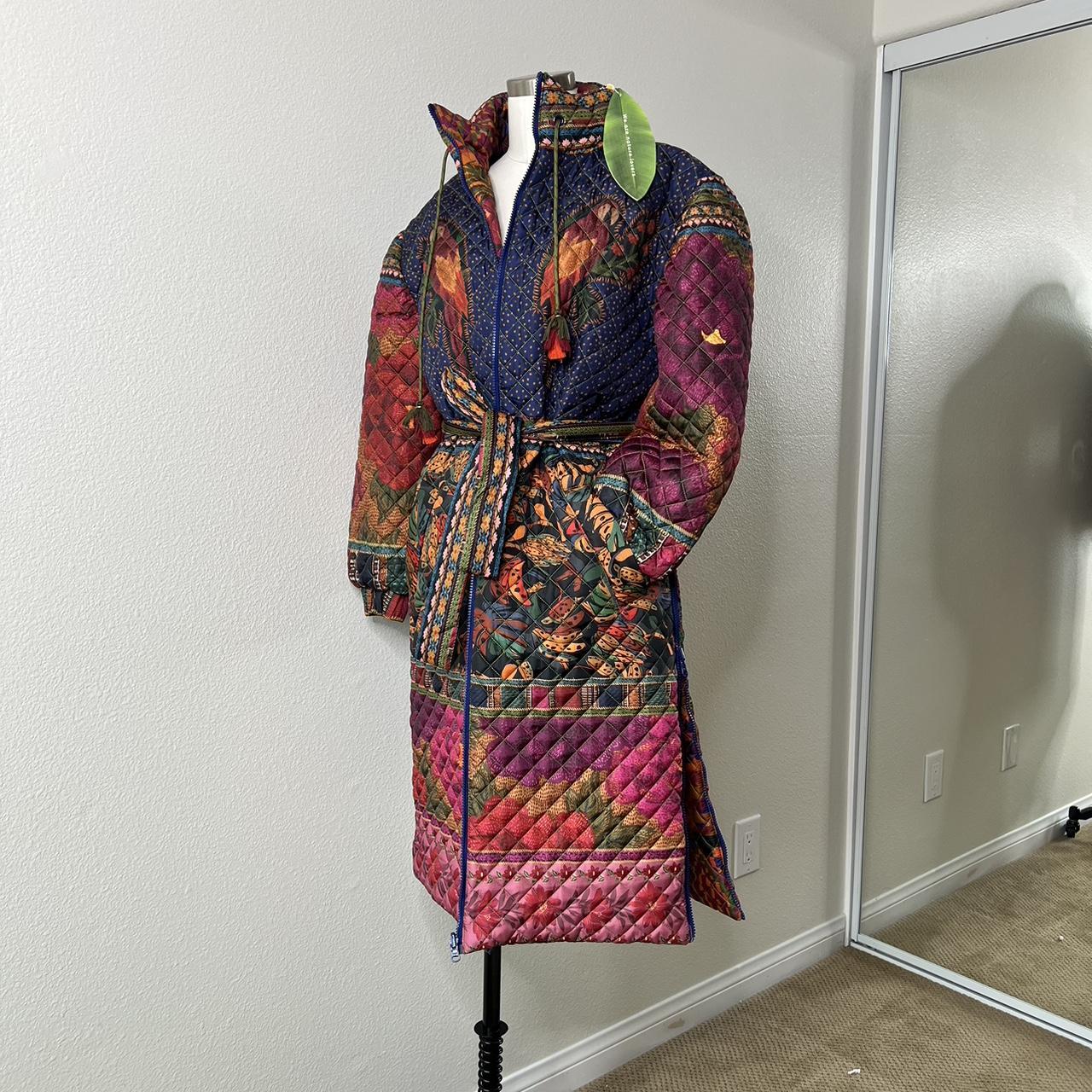 Womens Jacket Farm Rio Jungle Puffer Coat Anthropology “Farm Rio