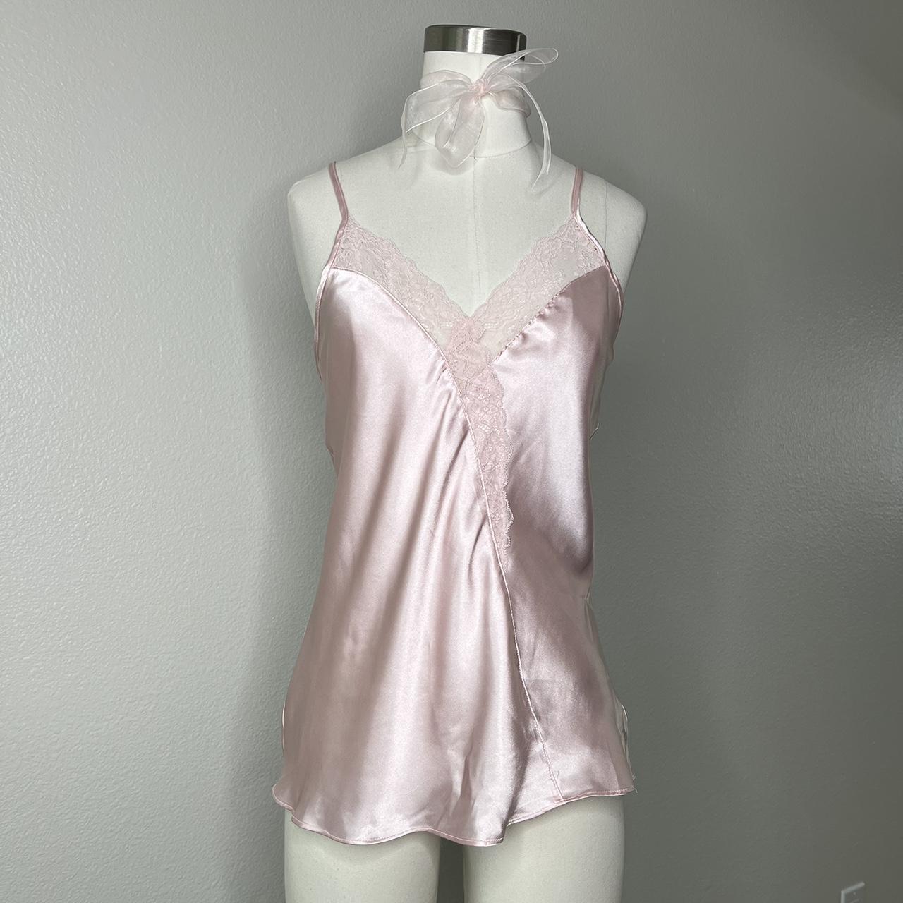 Lovely Coquette Baby Pink Silky Top🎀 Brand- Apt 9... - Depop