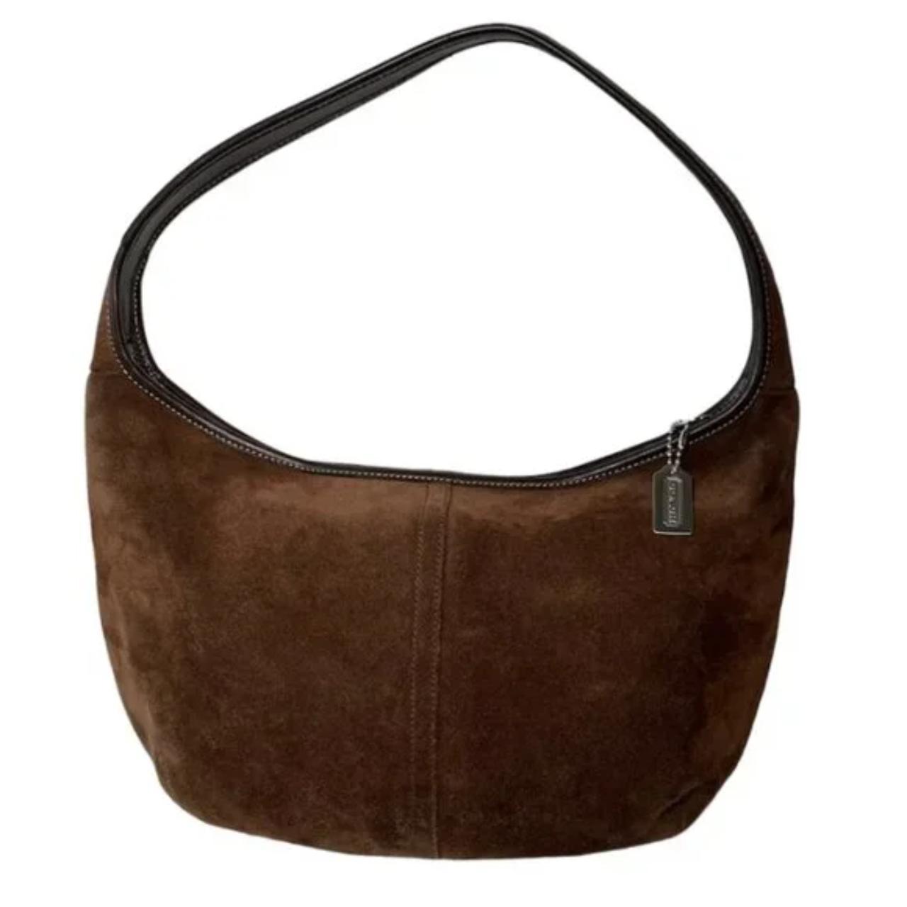 Coach ERGO Brown Suede Hobo Bag #9220 Vintage 2003 | Depop