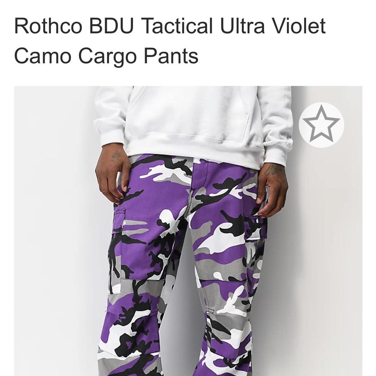 Rothco BDU Tactical Ultra Violet Camo Cargo Pants