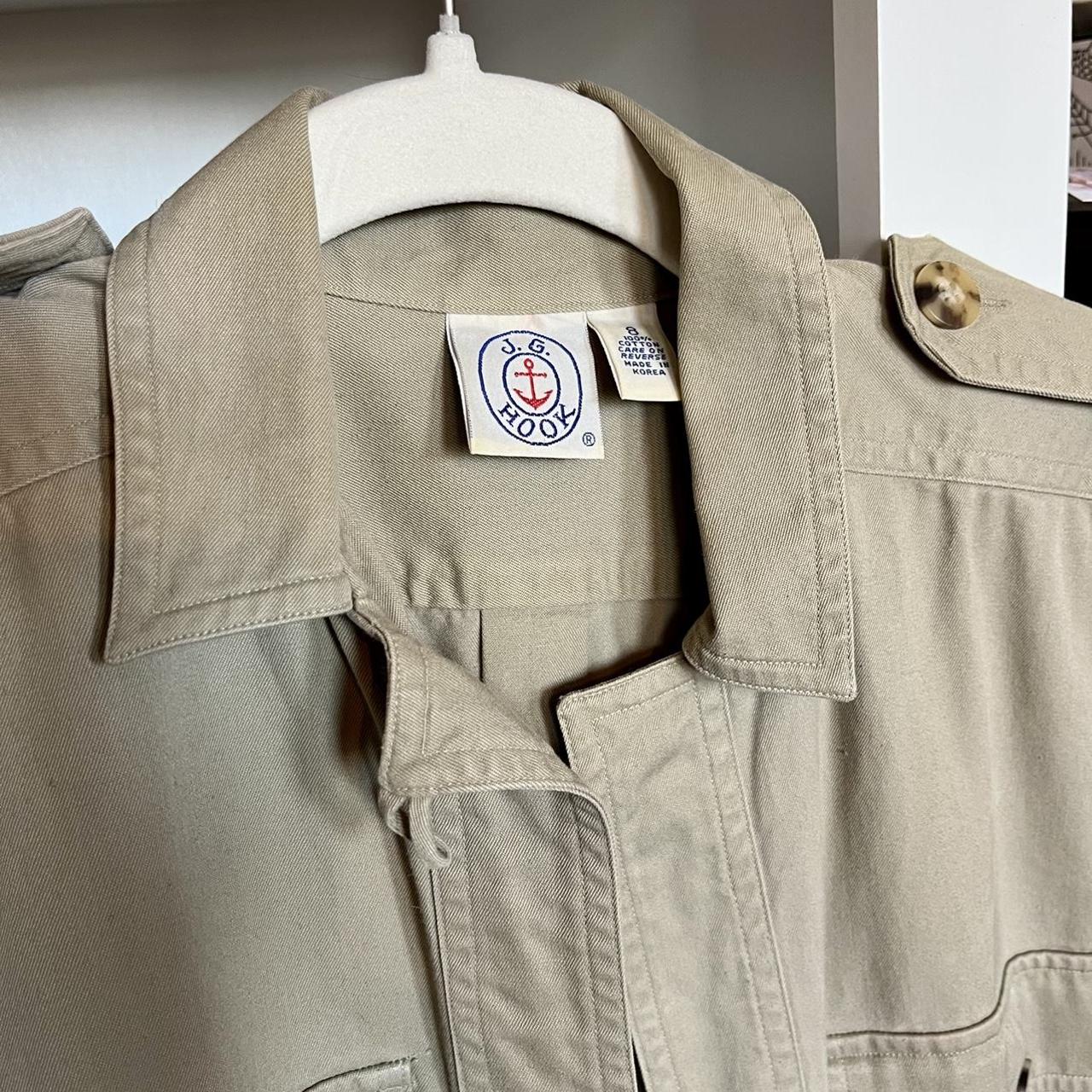 Vintage khaki shirt dress in excellent condition.... - Depop