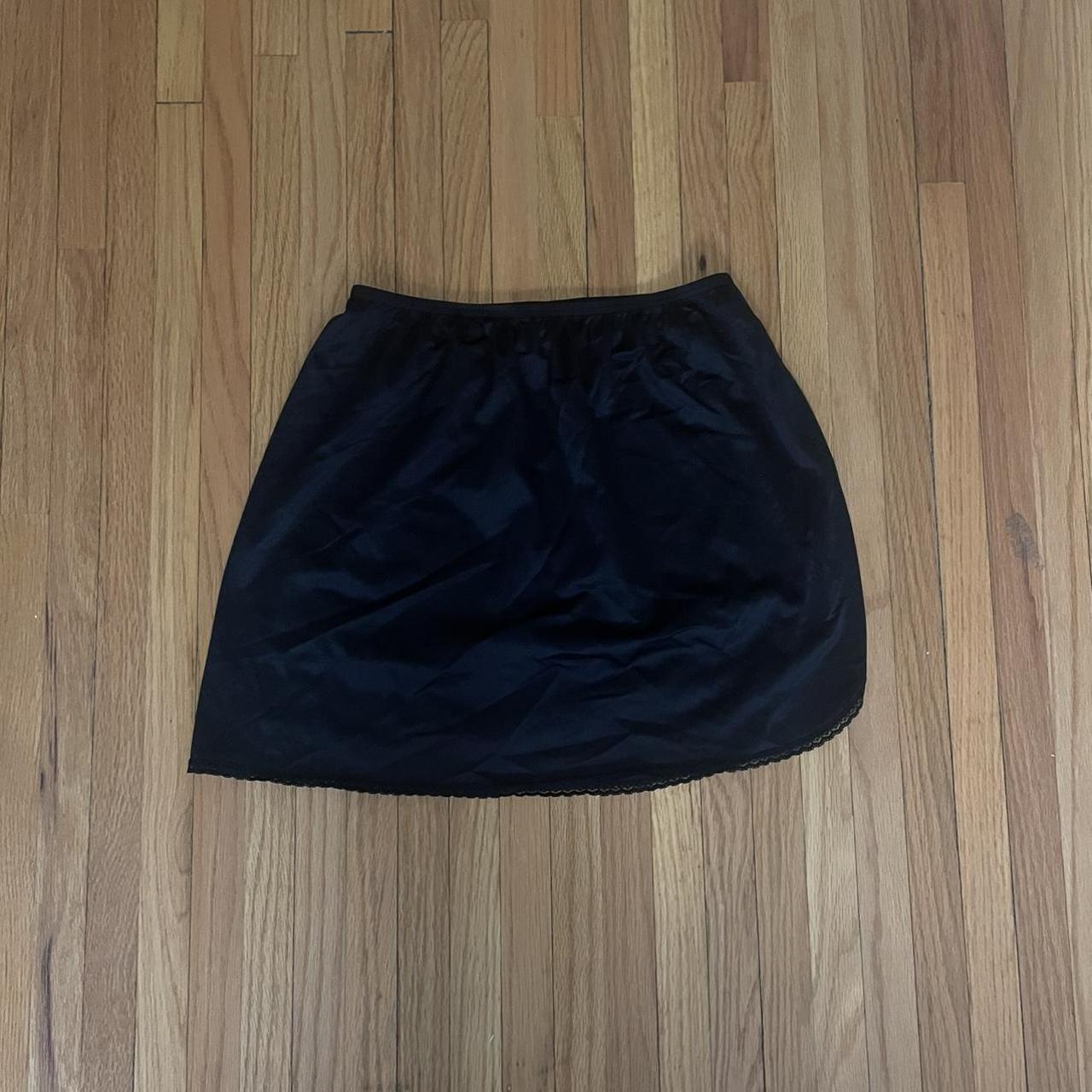 cute little slip skirt #slip #slipskirt #blackslip... - Depop