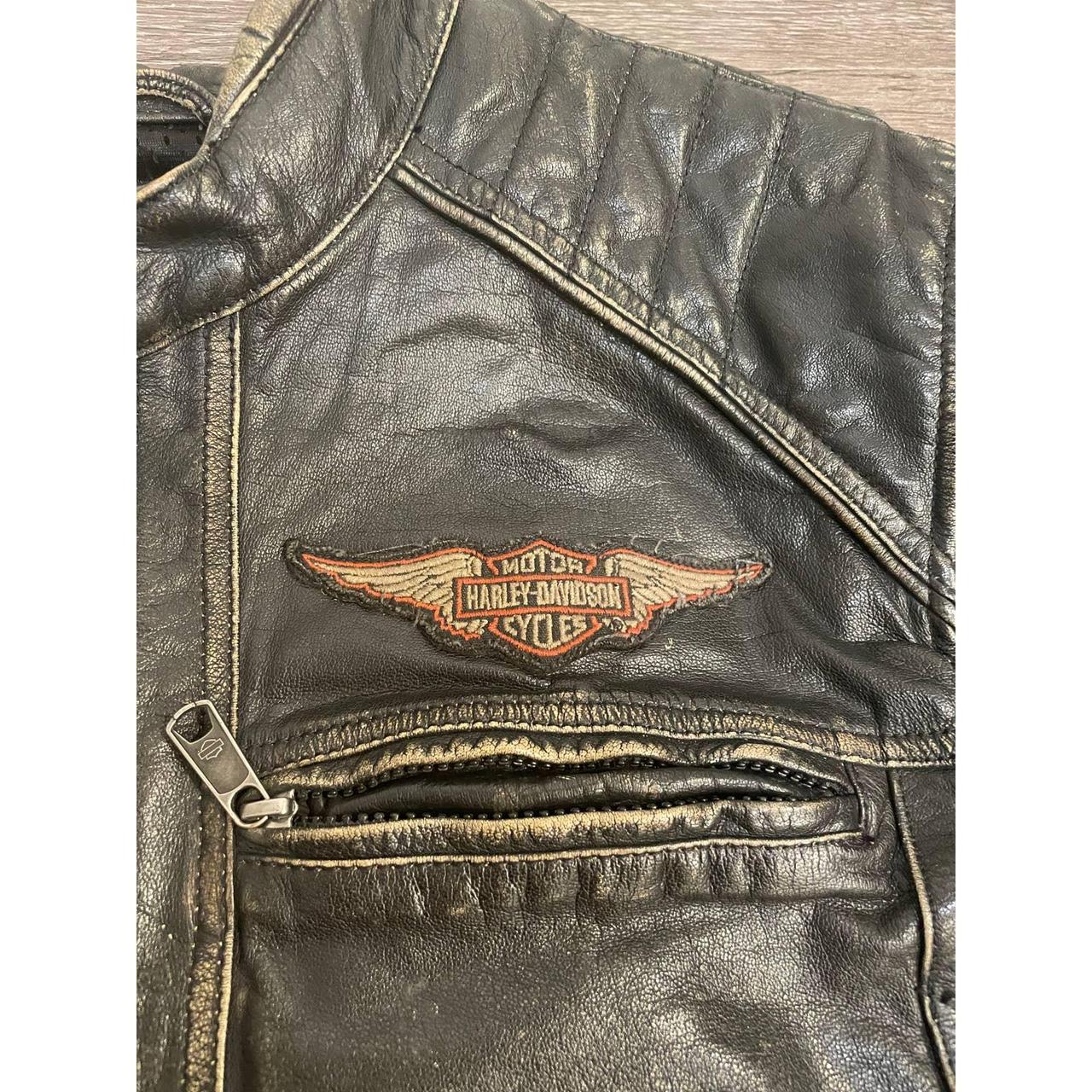 Harley-Davidson Mens Detonator Leather Jacket... - Depop