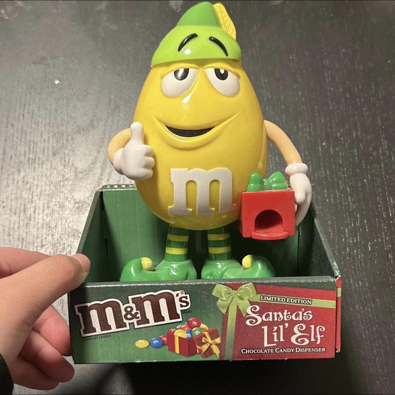 Yellow and Red M&M Candy Dispenser