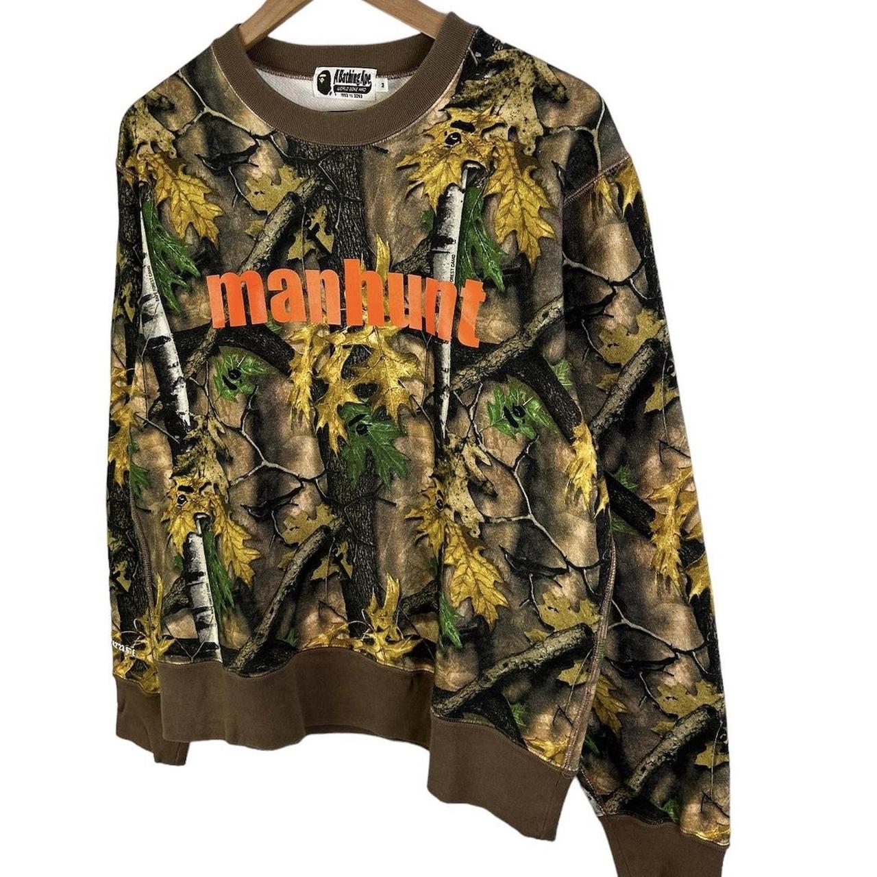 RARE VINTAGE BAPE FOREST CAMO CREWNECK NEVER WORN Depop