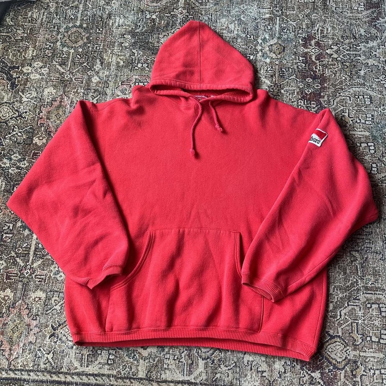 Vintage Marlboro Hoodie 🚬🚬🚬 Size XL 26 inches pit... - Depop