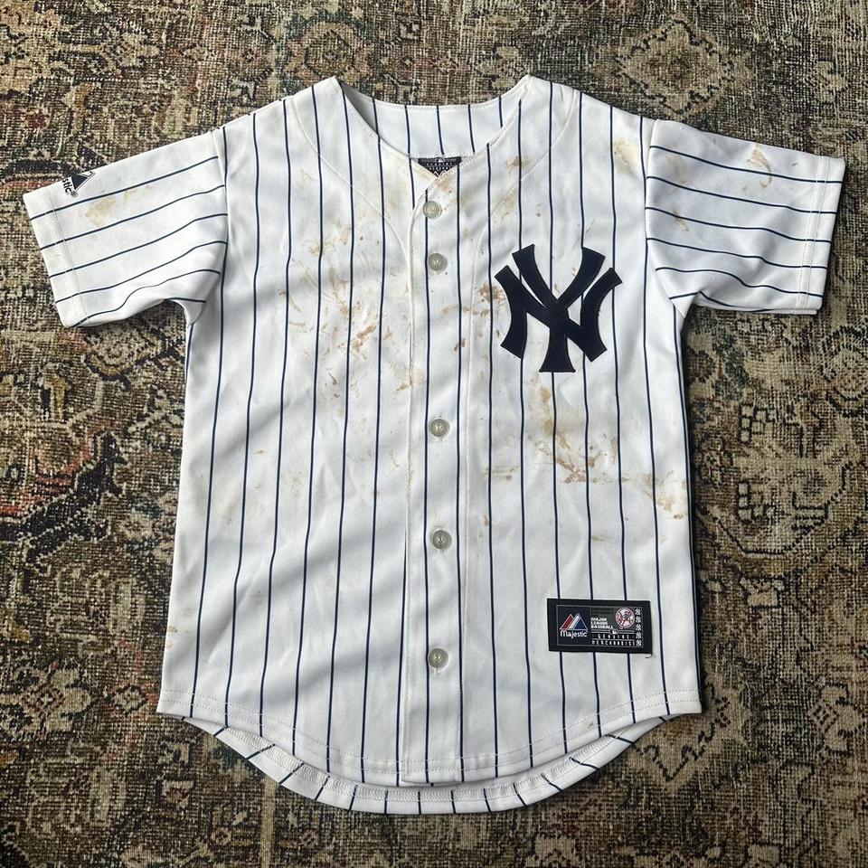 Vintage 90's Derek Jeter jersey Majestic made in USA - Depop