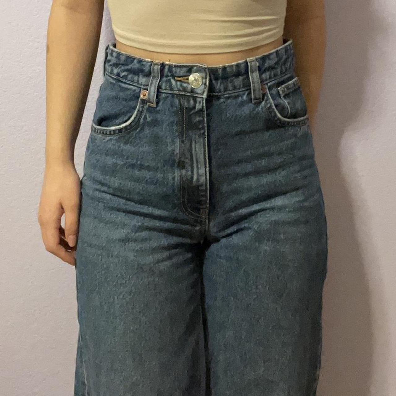 ZARA NWT S High Waisted Belted Pants Trousers with - Depop