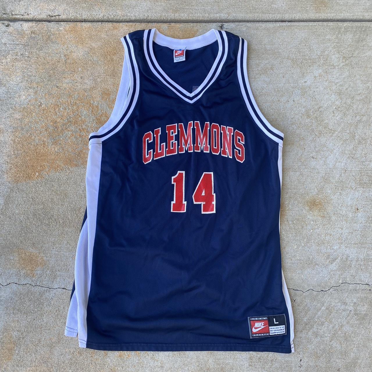 Vintage Nike Clemmons Basketball Jersey Good... - Depop