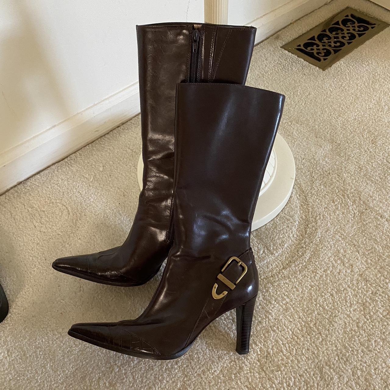 Antonio Melani Women's Brown Boots | Depop