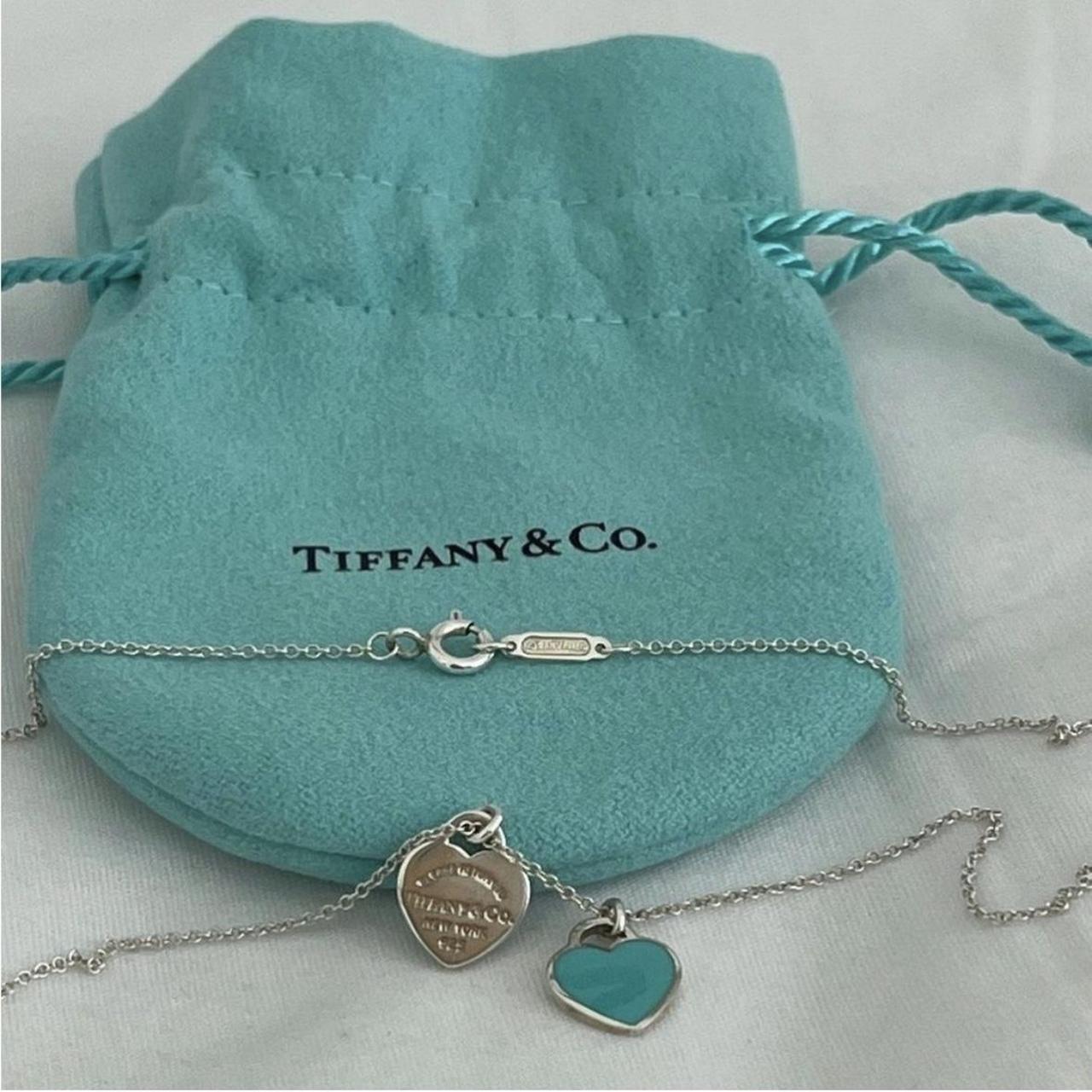 Tiffany turquoise heart necklace - Depop