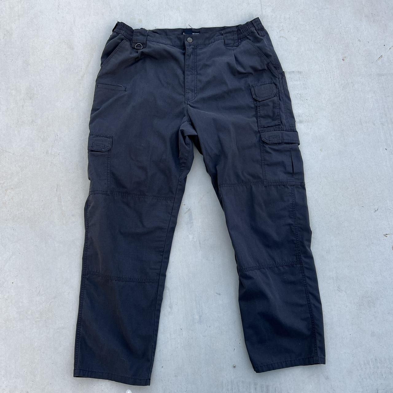 5.11 Tactical Men's Grey and Black Trousers | Depop