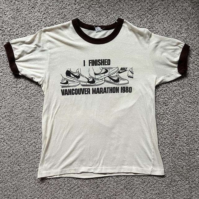 80's Vintage Nike Vancouver Canada Marathon finisher... - Depop