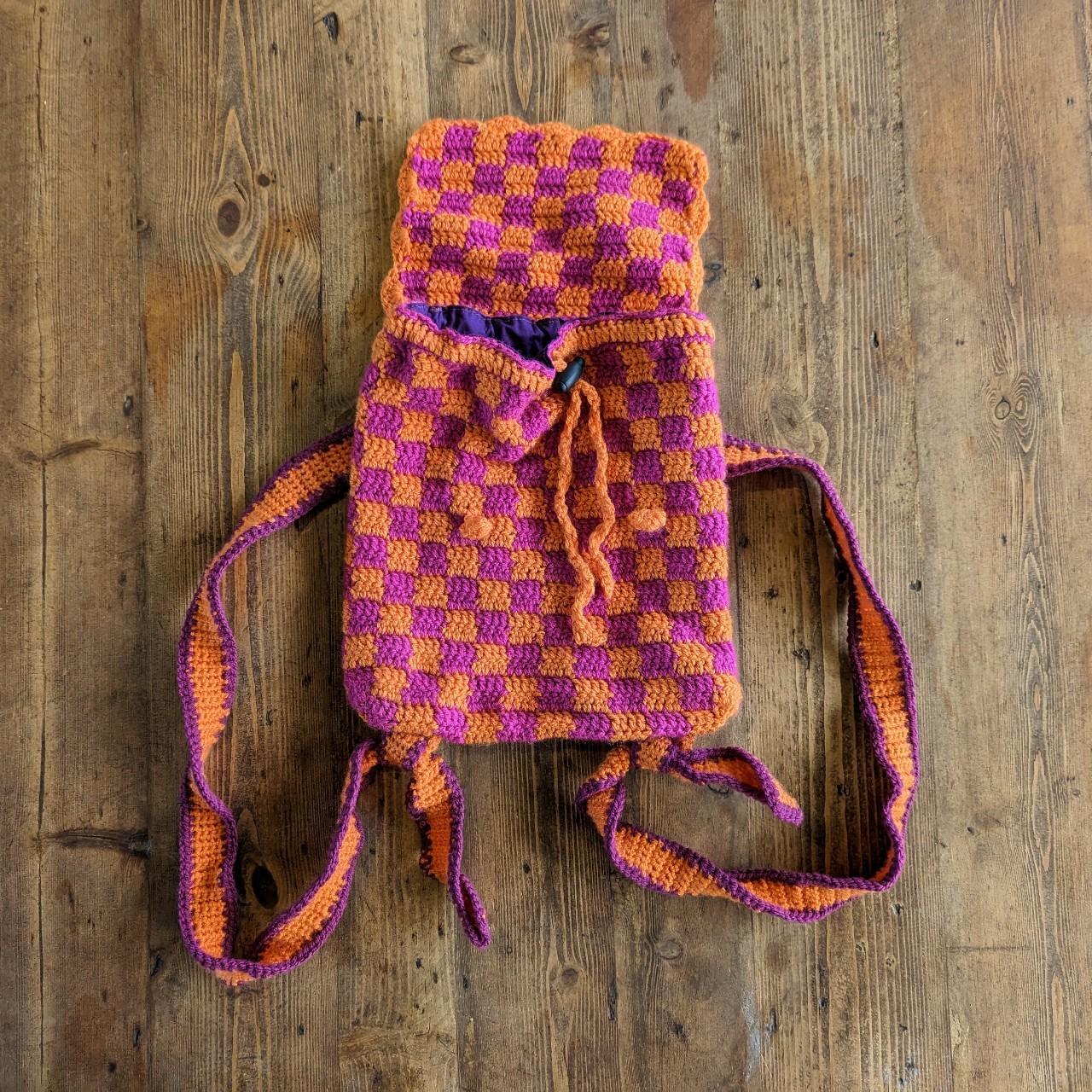 Women's Pink and Orange Bag | Depop