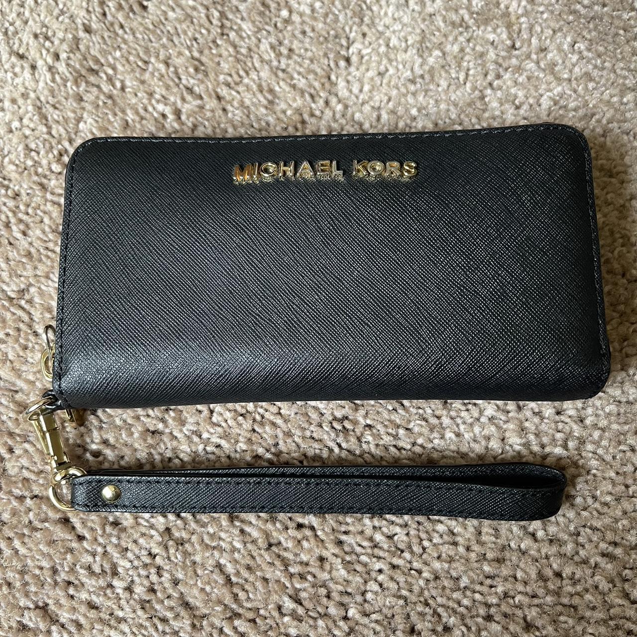 Michael kors deals metallic gold wallet