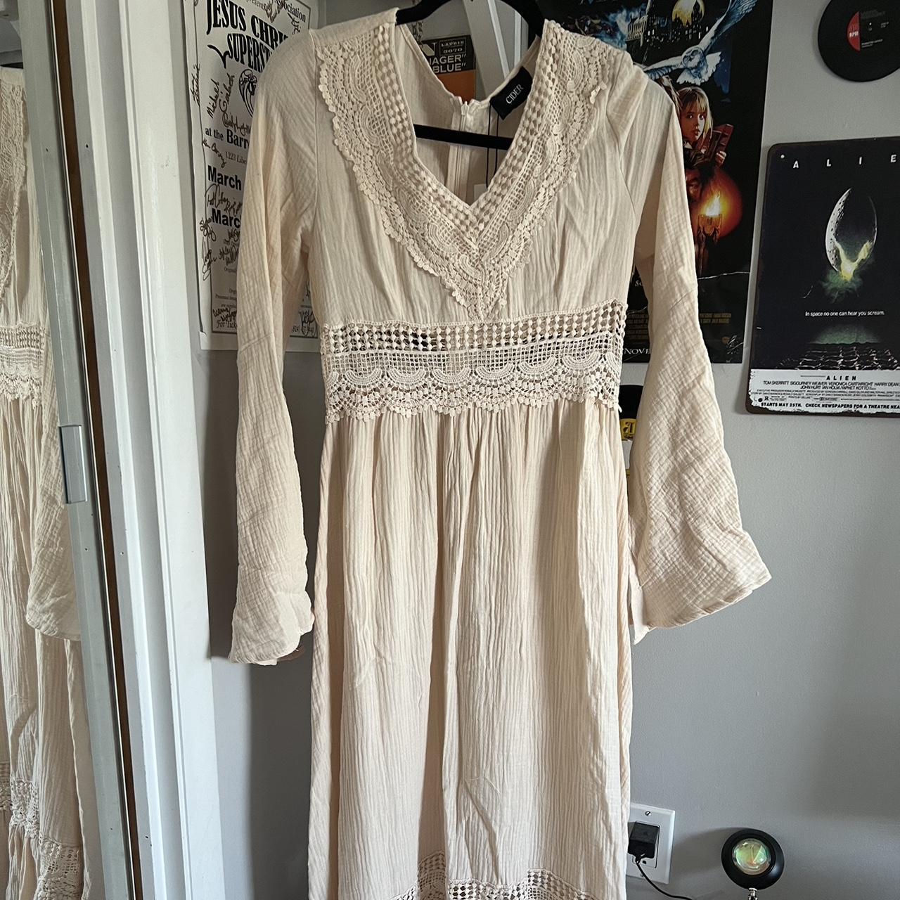 70s style maxi dress, fits size small, never worn!... - Depop