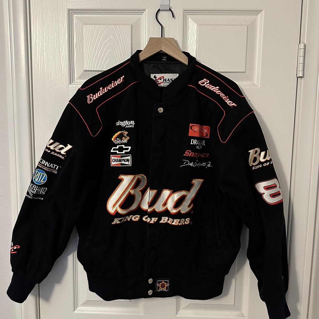 Budweiser Men's Black Jacket | Depop