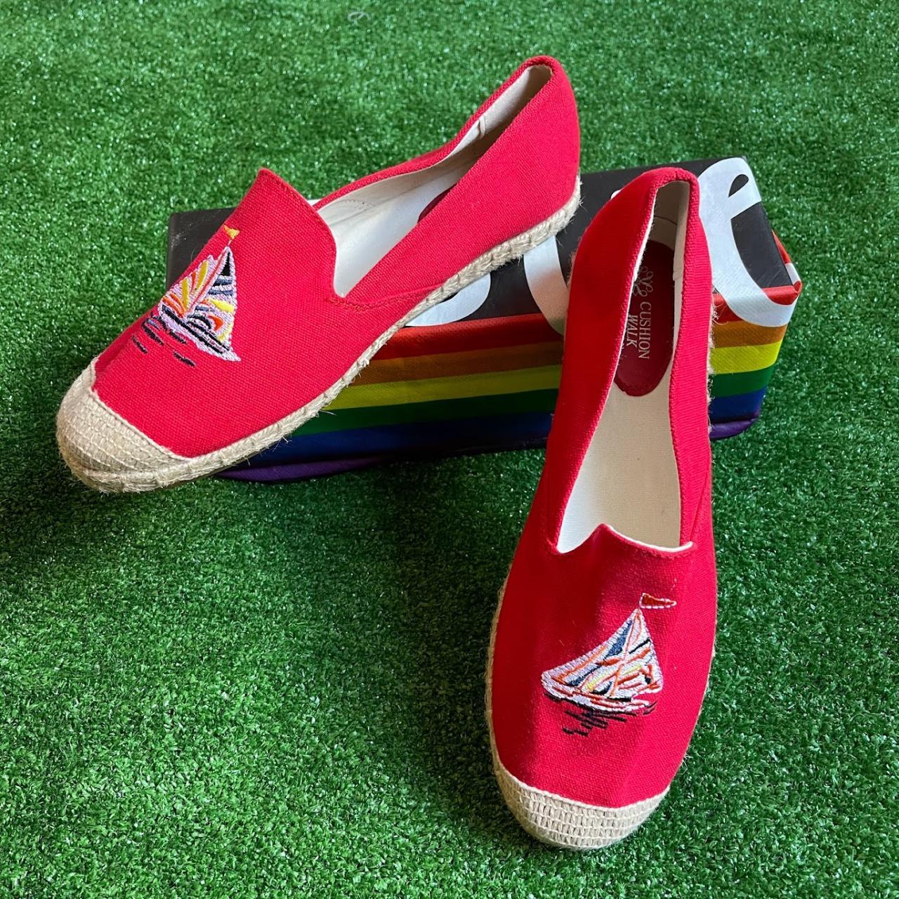 Avon Women's Red Espadrilles Depop