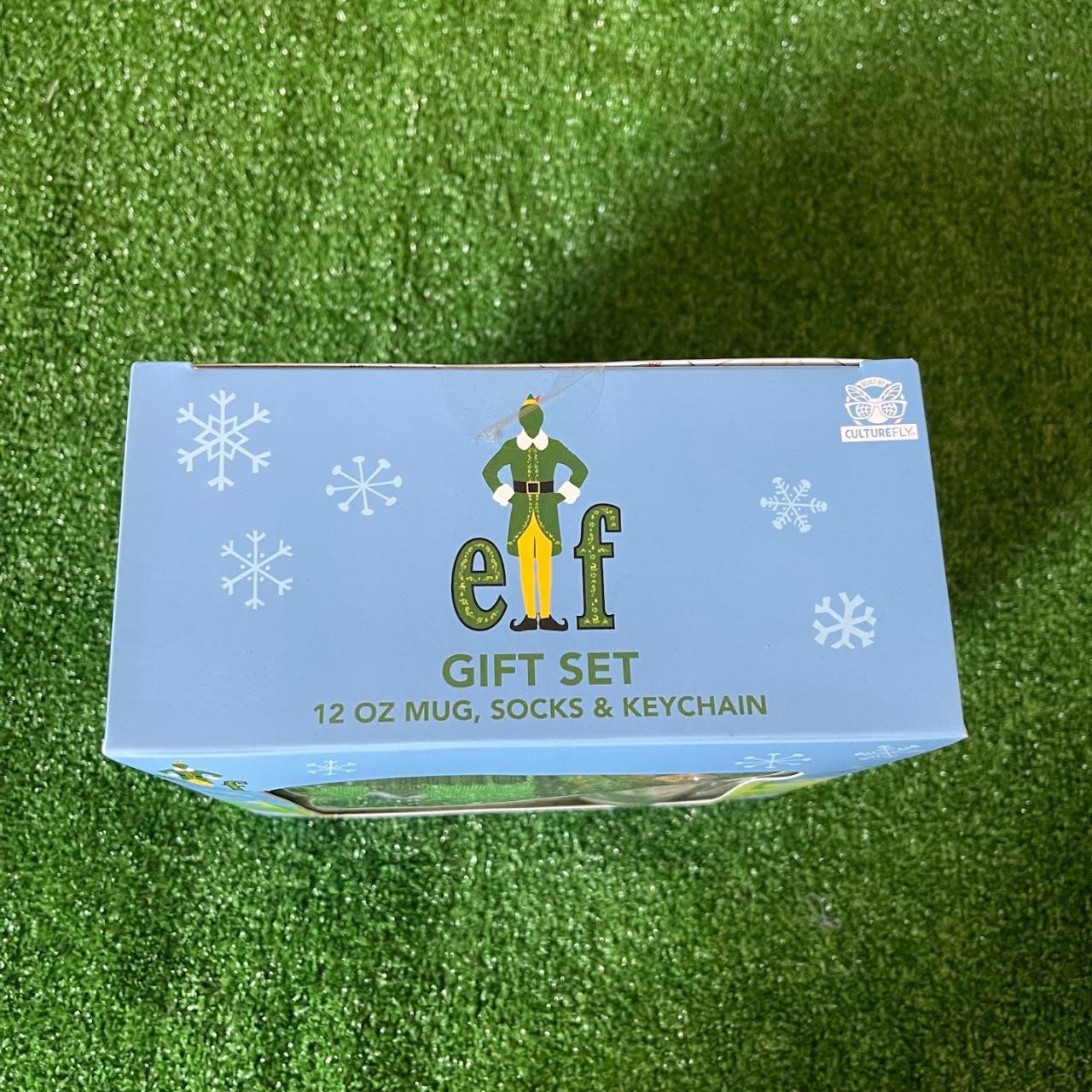 CultureFly Buddy The Elf Mug, Socks & Keychain Gift Set