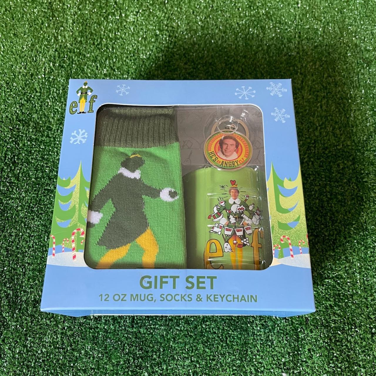 CultureFly Buddy The Elf Mug, Socks & Keychain Gift Set